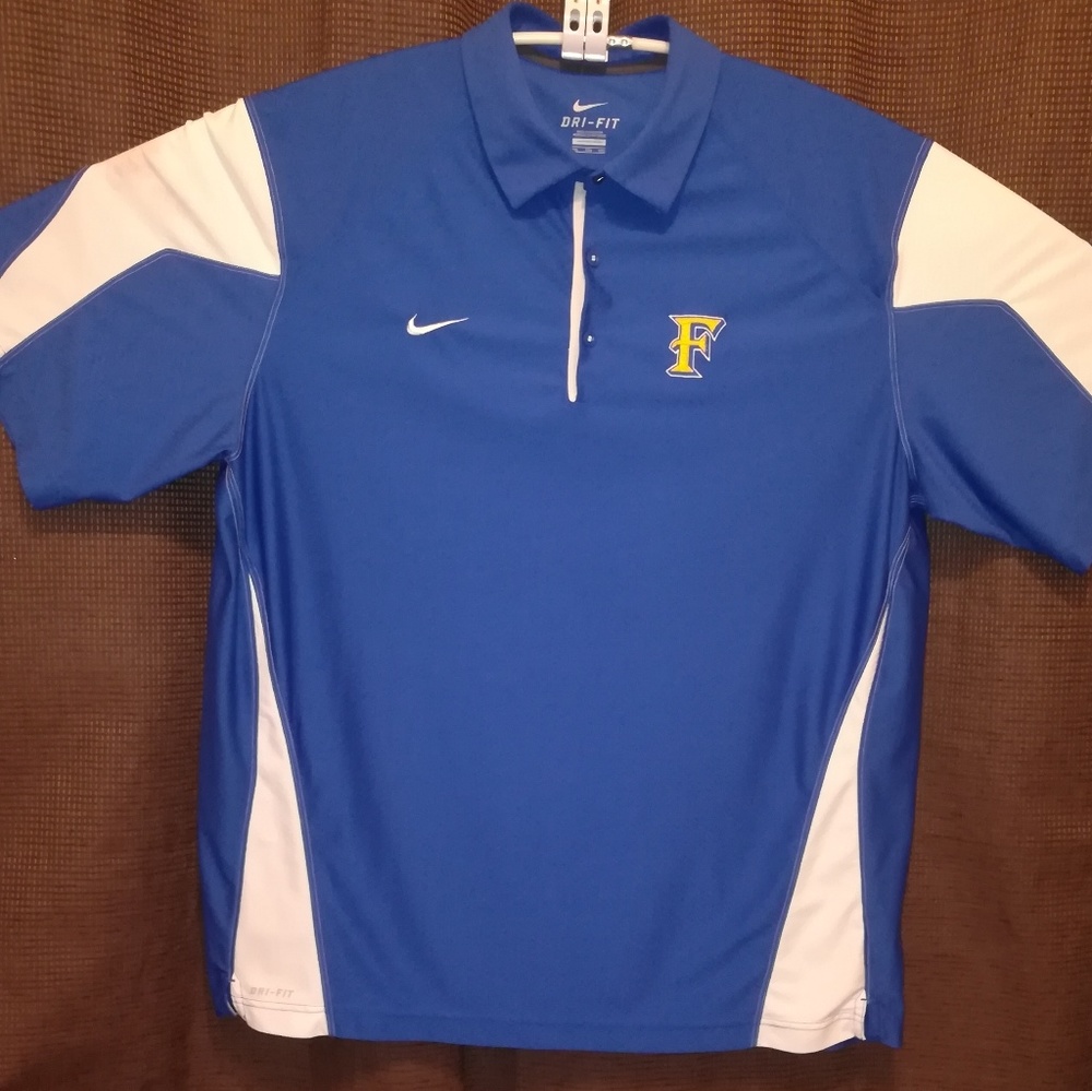 2XL - Nike Dri Fit Golf Polo Metal Accent Button